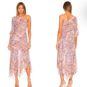 Veronica Beard Kimber silk midi Dress in Multi